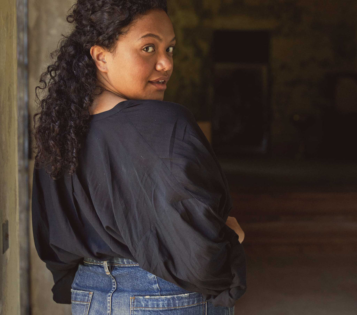 The Jane Blouse in Black - view 5