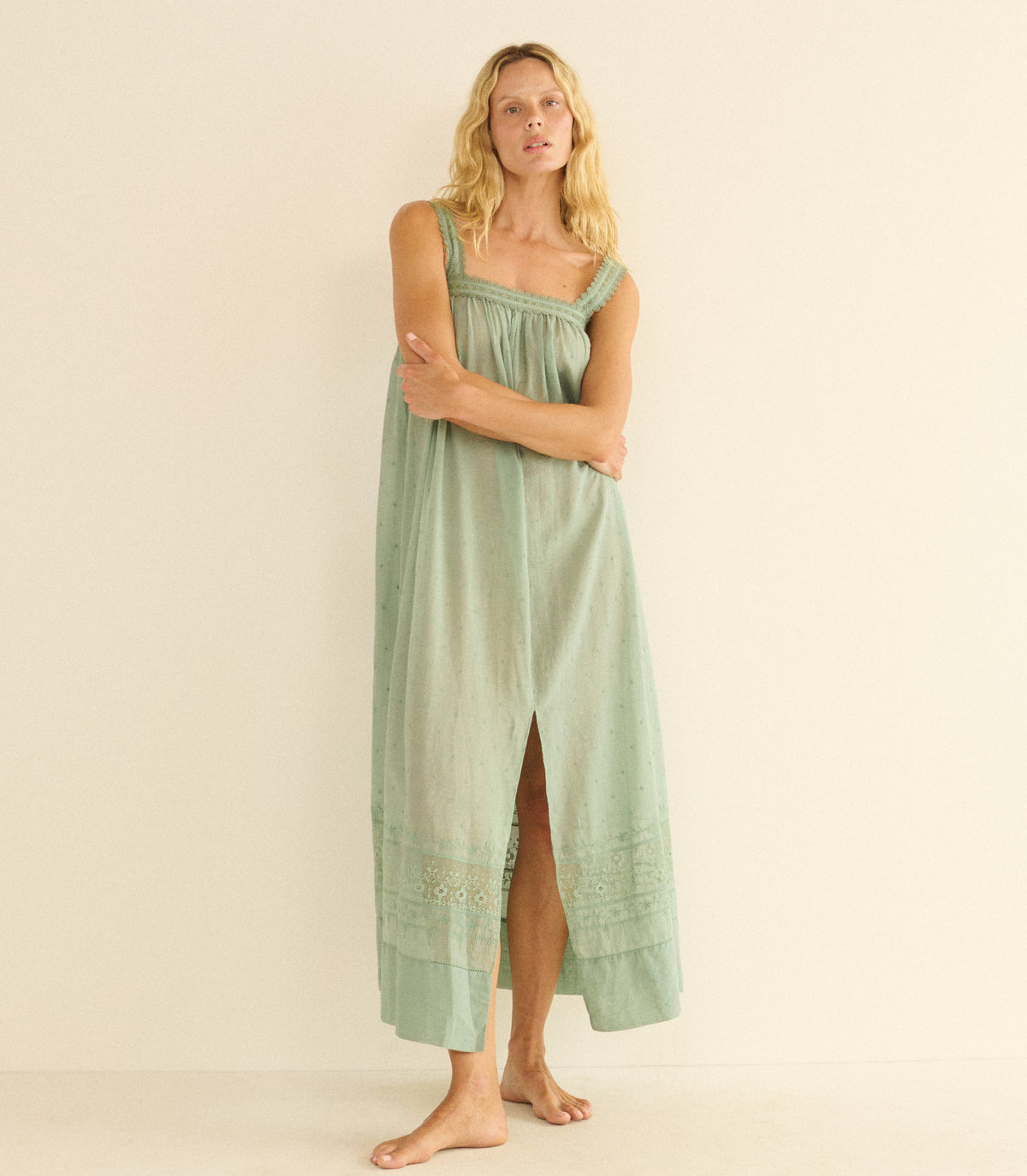 Elarie Dress in Aloe - view 2