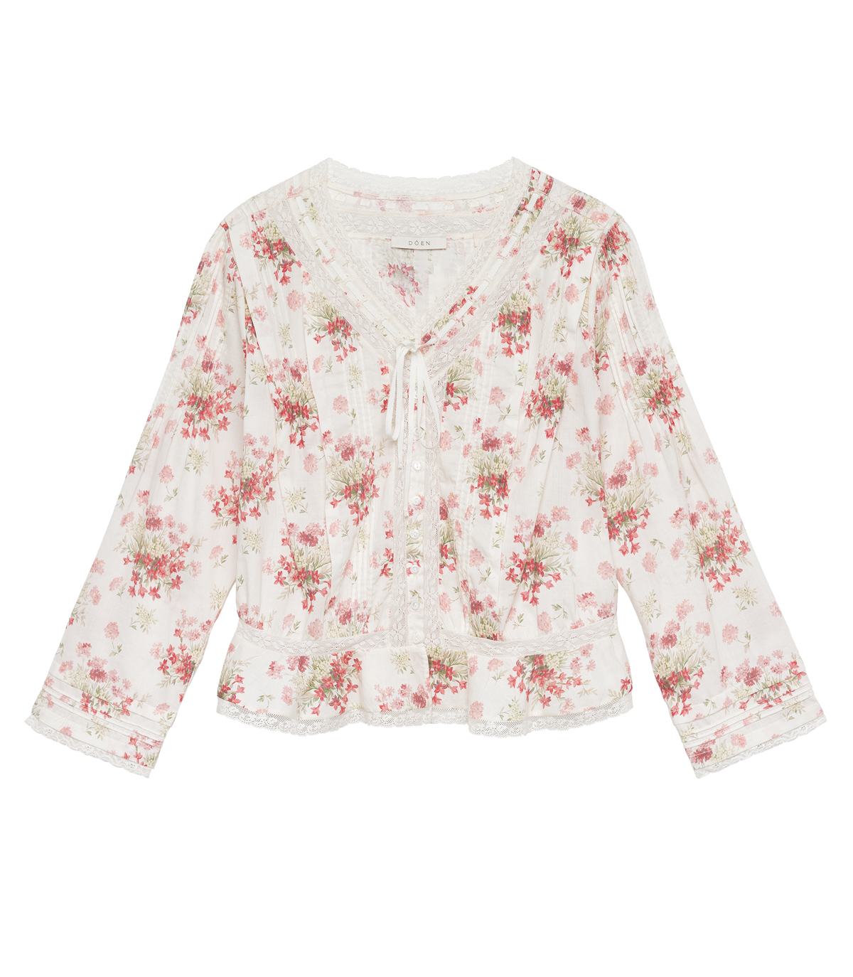 Hillock Top in Ivory Lantana Floral - view 5