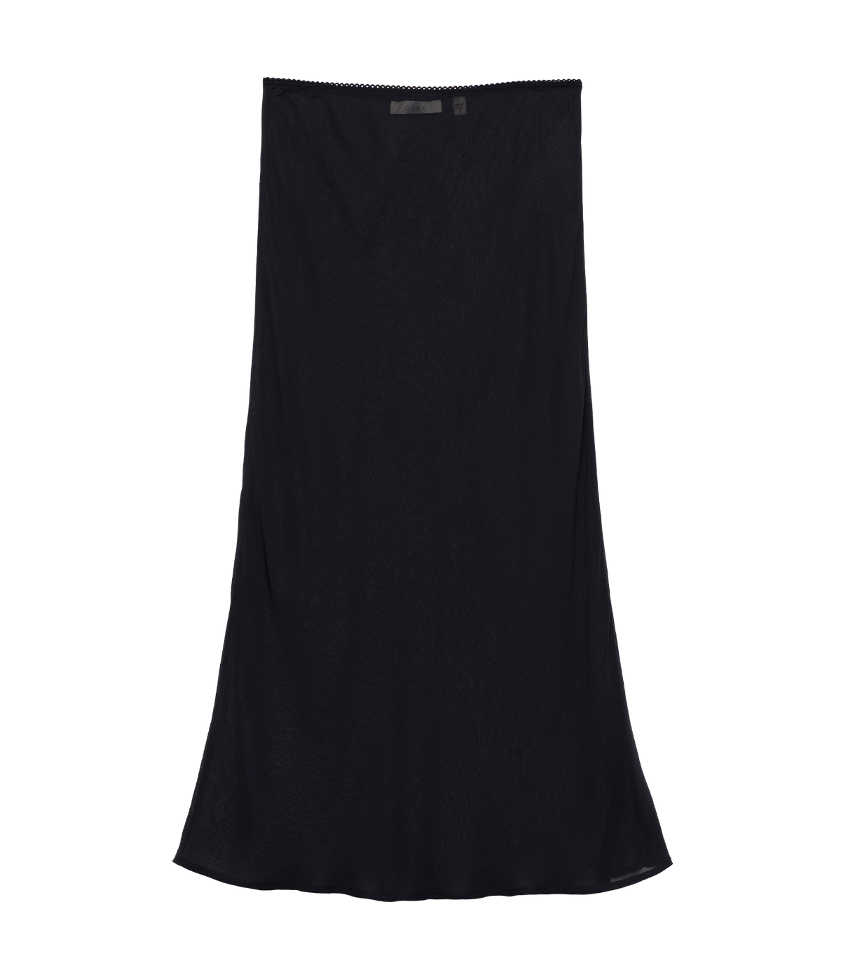 Long Skirt Slip in Black - view 2
