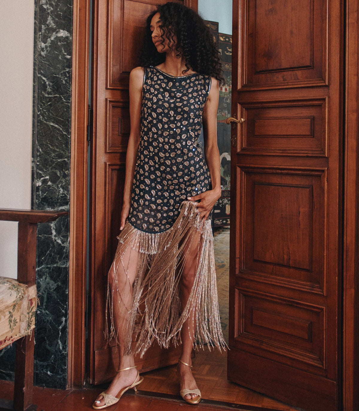 Luminaire Dress in Cours la Reine Paisley - view 5