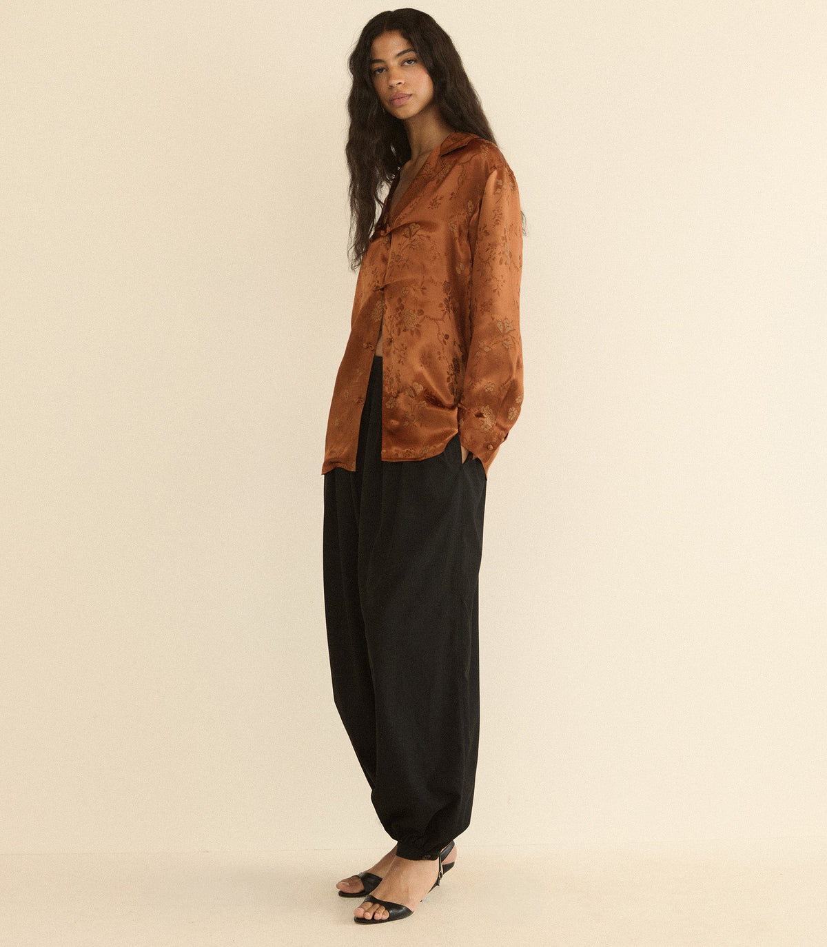 Maurise Top in Spiced Pecan Tappezzeria Jacquard - view 3