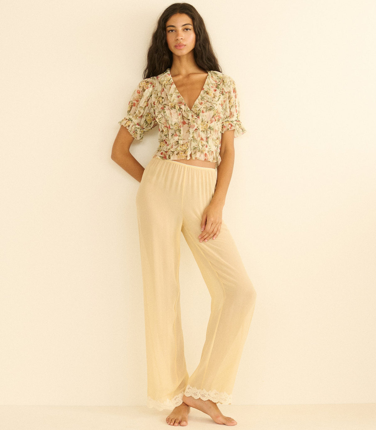 Salona Top in Cerise et Fleur - view 3