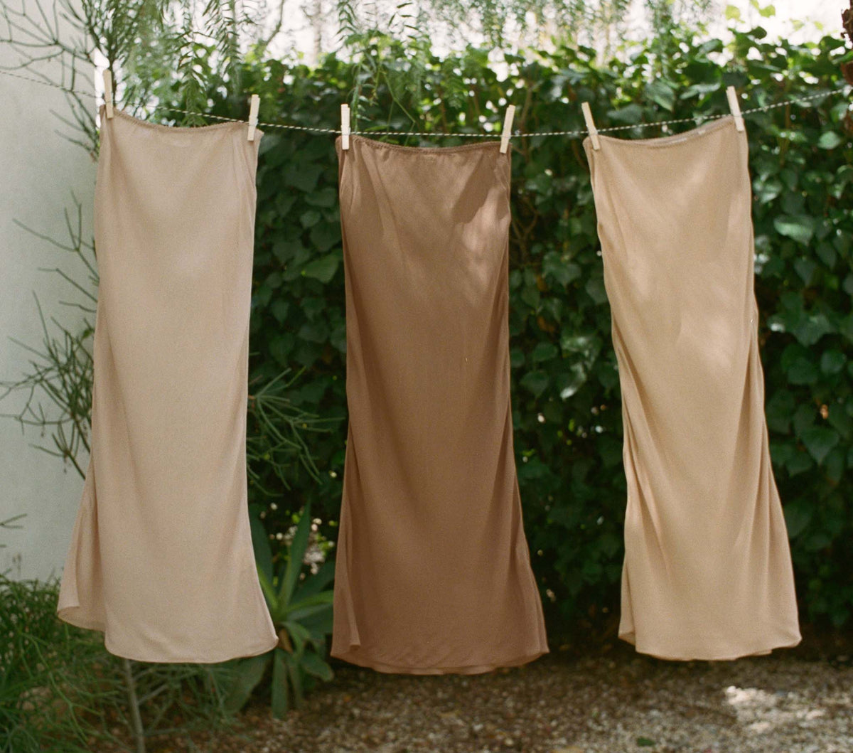 Long Skirt Slip in Sand Dollar - view 1