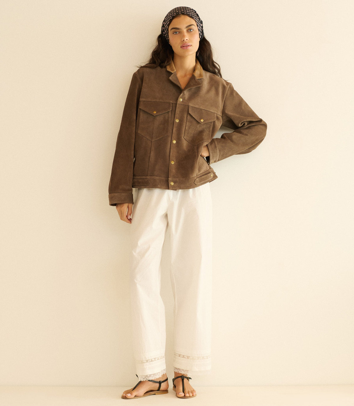 Carson Suede Jacket in Sable - view 8