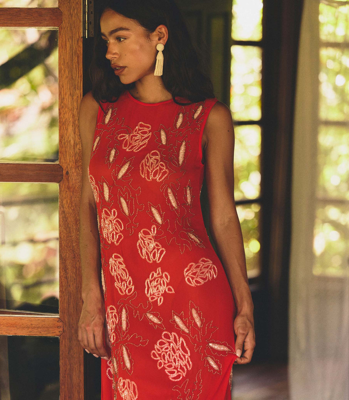 Chandra Dress in Orange Citrine - view 6
