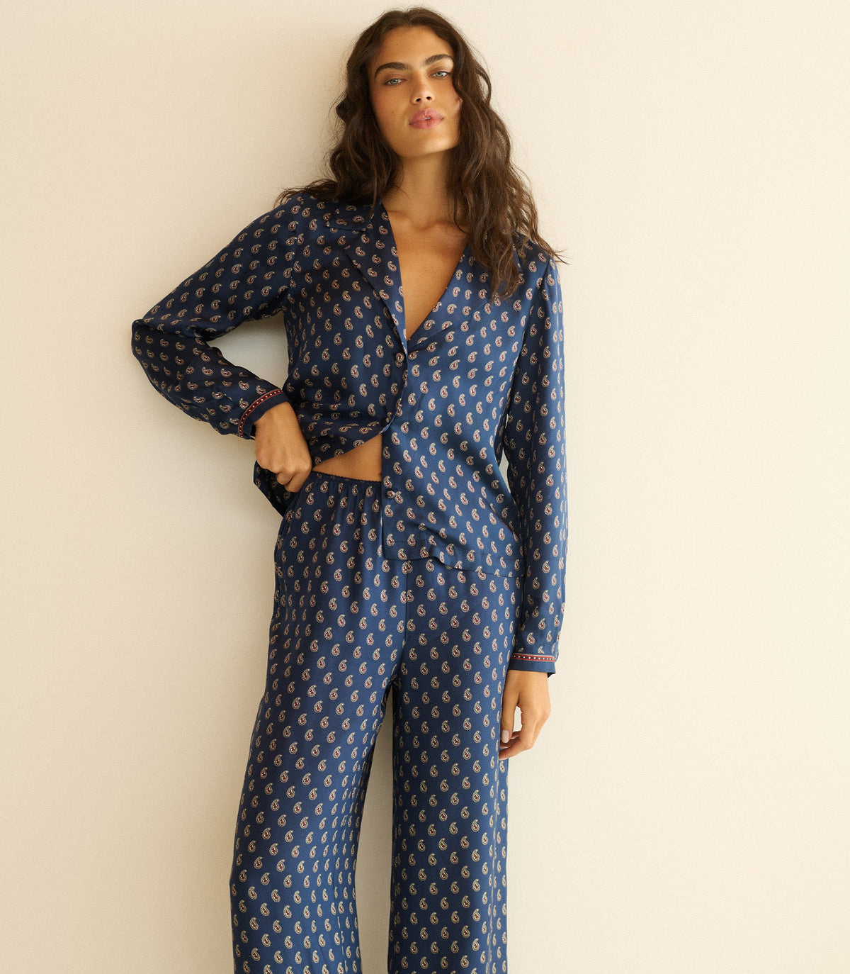 Elene Top in Bleu Taormina Paisley - view 2