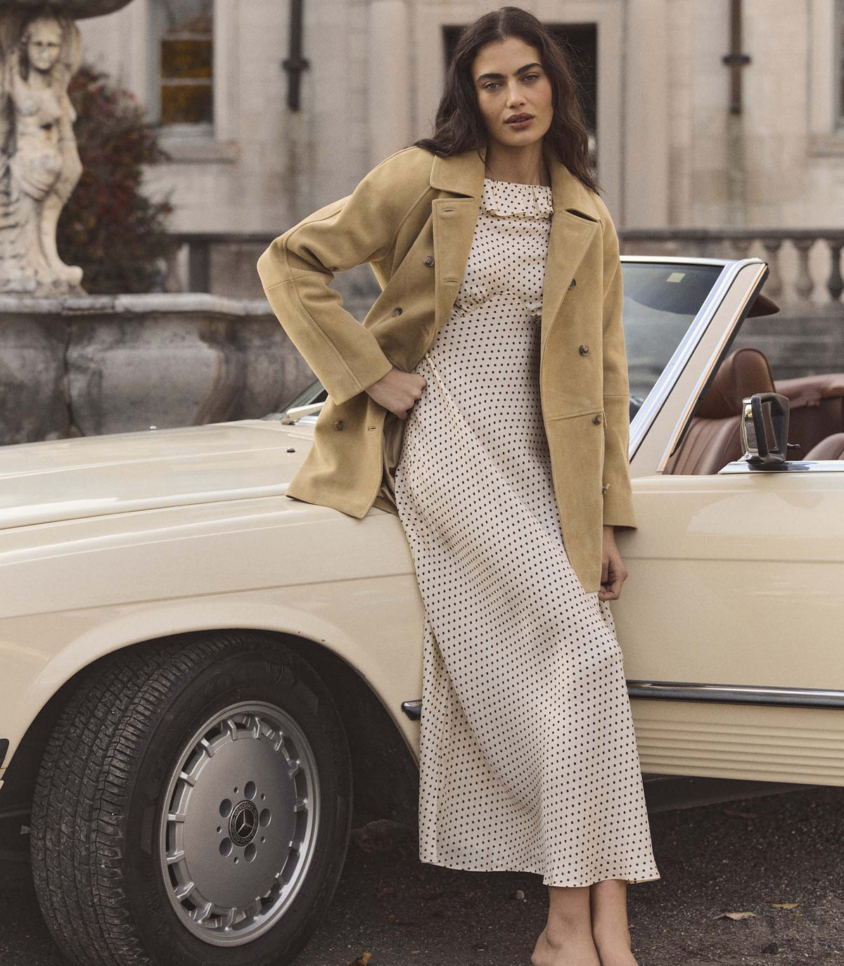 Emerence Dress in Crème Portia Dot - view 5