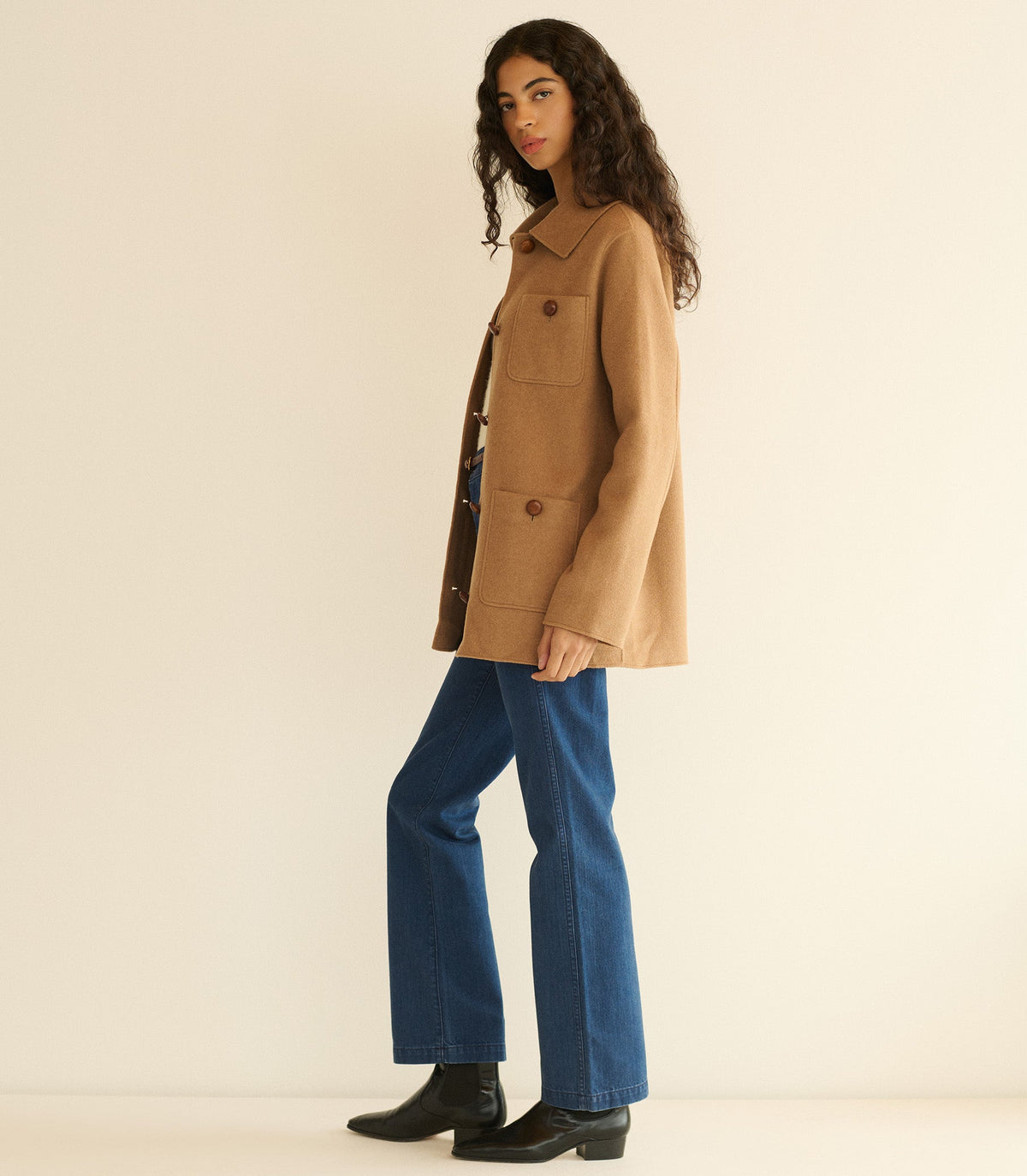 Germain Coat in Light Khaki - view 3