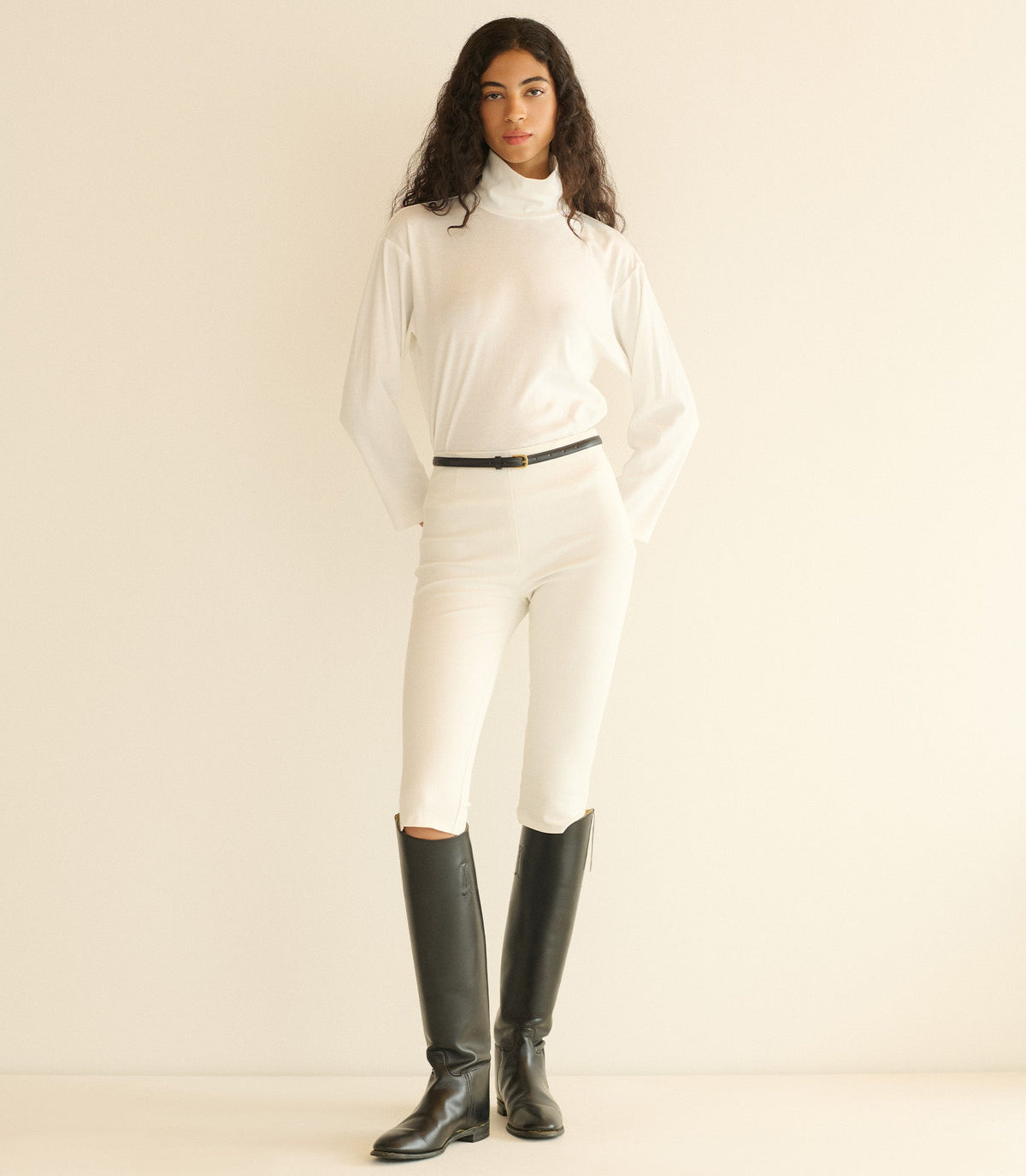 Hawthorn Turtleneck in Salt - view 4