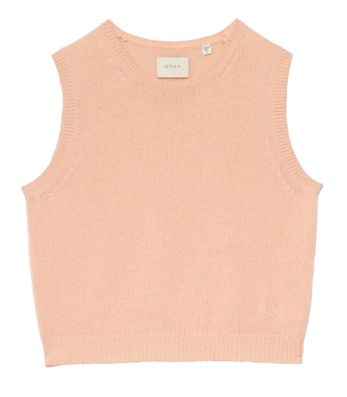 Louden Cashmere Top in Light Peach Sorbet - view 5