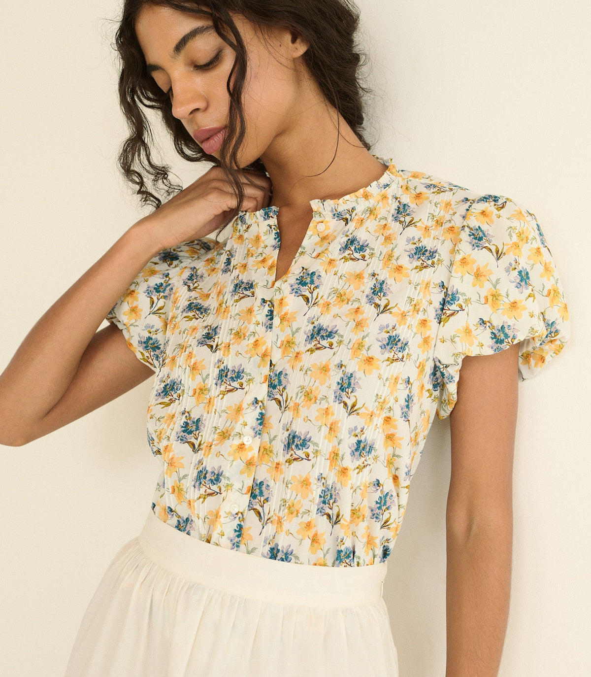Millie Top in Narcissus Bloom - view 3