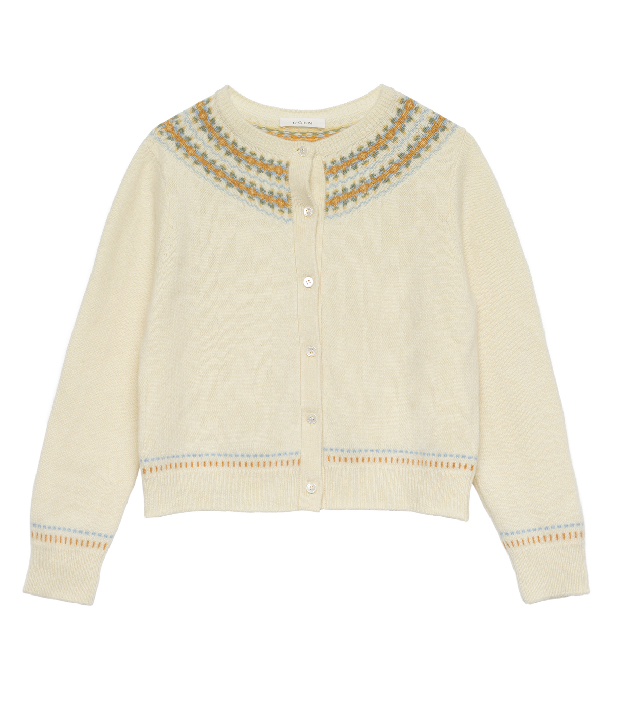 Olympe Cardigan in Gateau Annecy Fair Isle - view 5