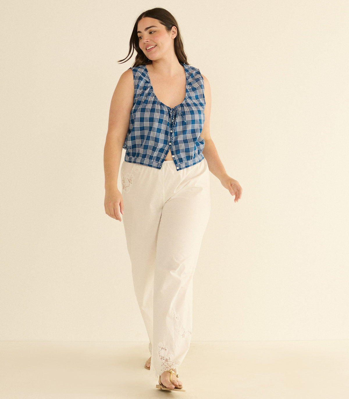 Theo Top in Dorset Plaid - view 6